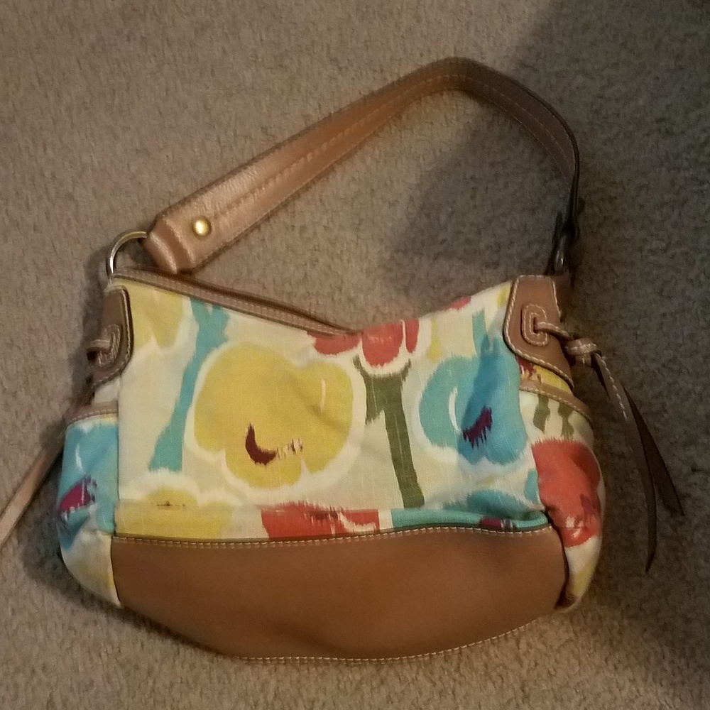Fossil Flower Print Purse